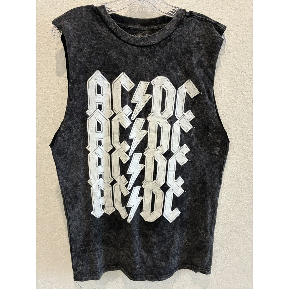 ACDC ~ T Shirt Sleeveless Muscle Tank Top Medium VIntage look! New